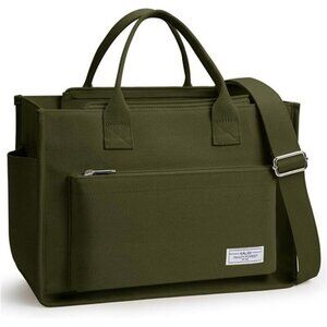 Canvas Tote Bag for Women Dark Green